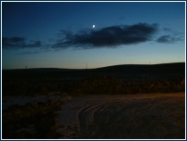 Moon over Baltasound